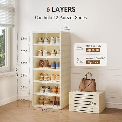 Foldable Shoe Rack Organizer