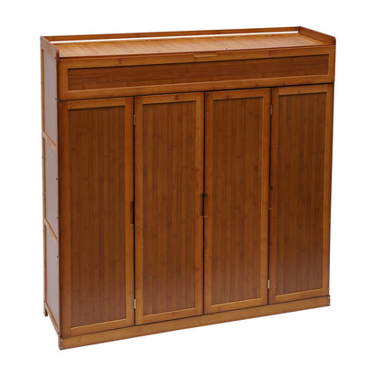 7 Tier Shoe Storage Cabinet with Doors