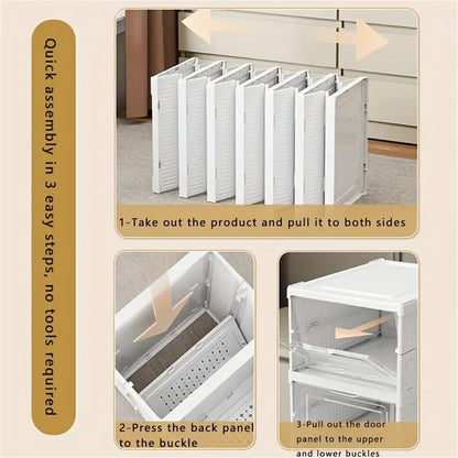 Foldable Transparent Shoerack