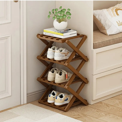 Bamboo Shoe Rack