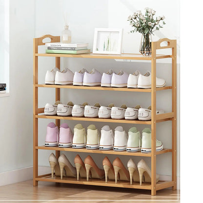 5-Tiers Bamboo Shoe Rack
