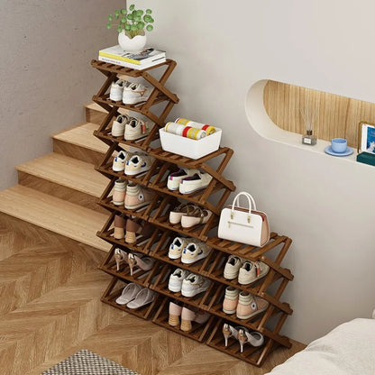 Bamboo Shoe Rack