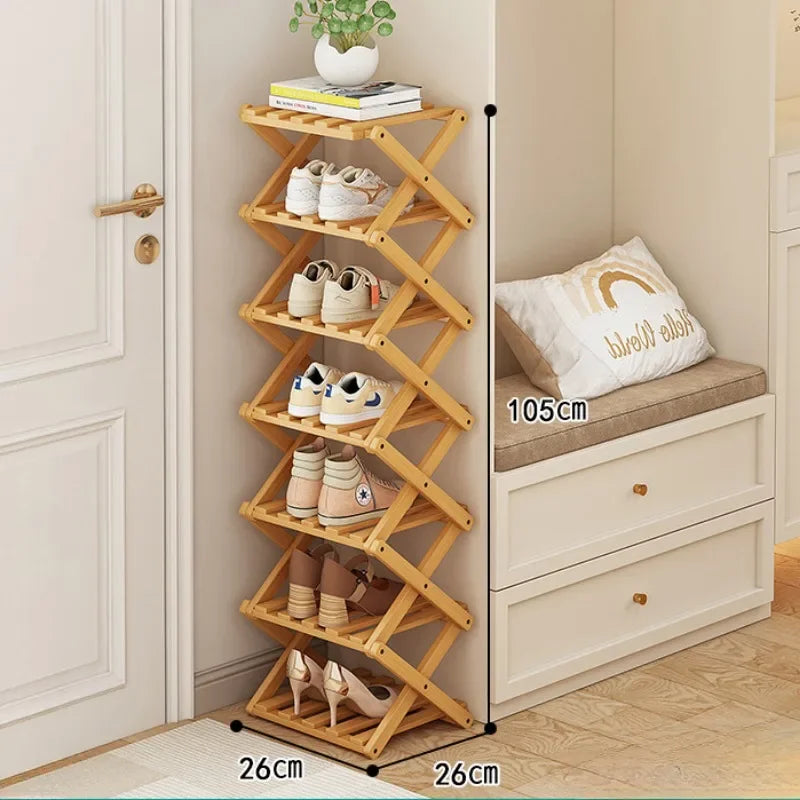 Bamboo Shoe Rack