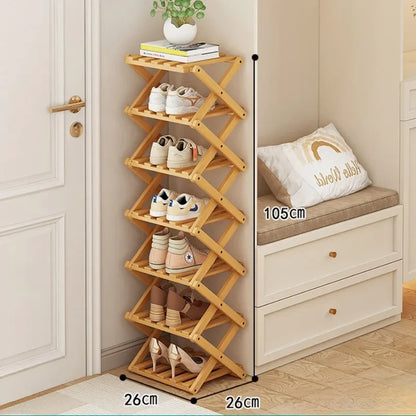 Bamboo Shoe Rack