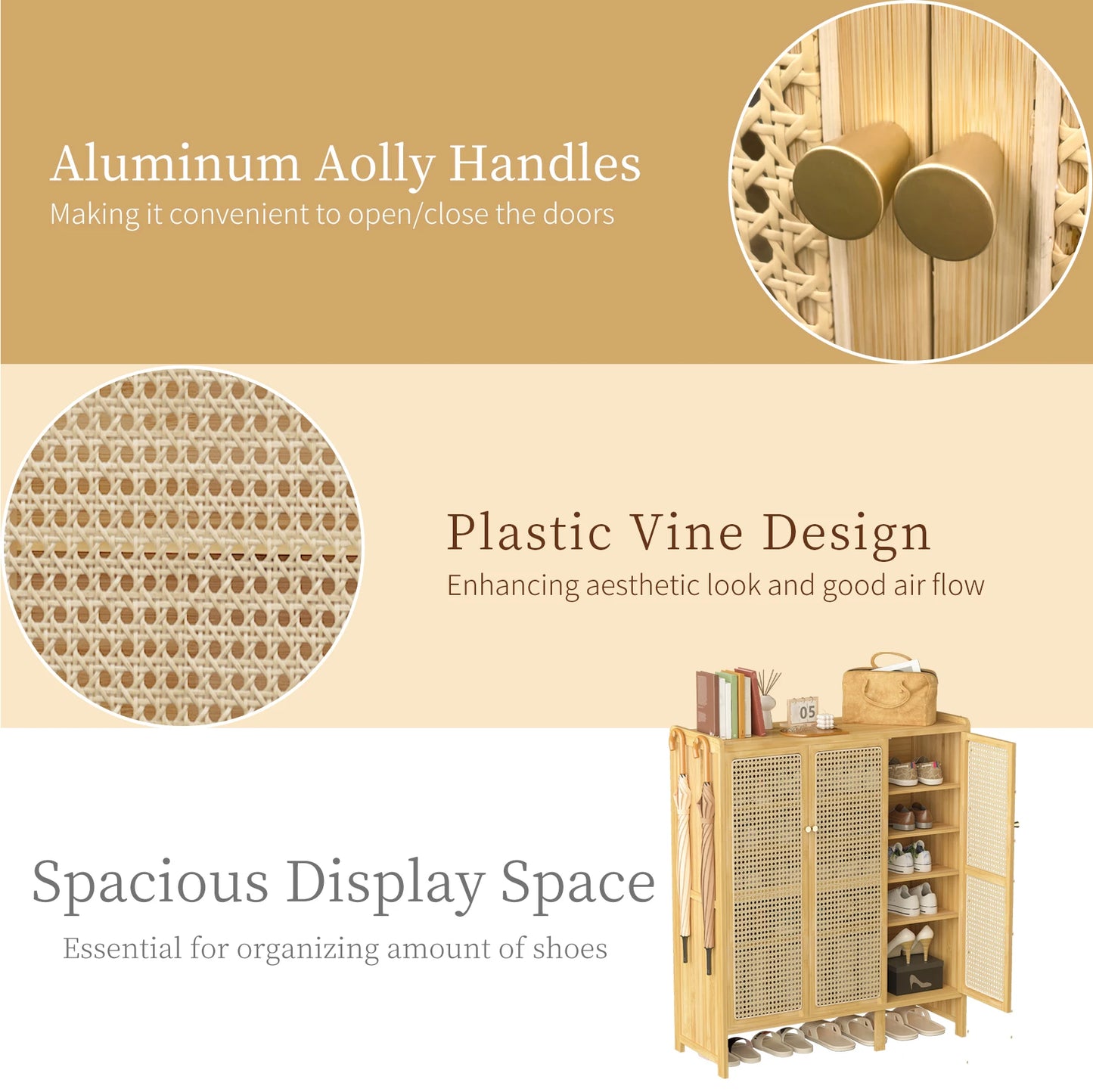 5 Tiers Bamboo Shoe Cabinet