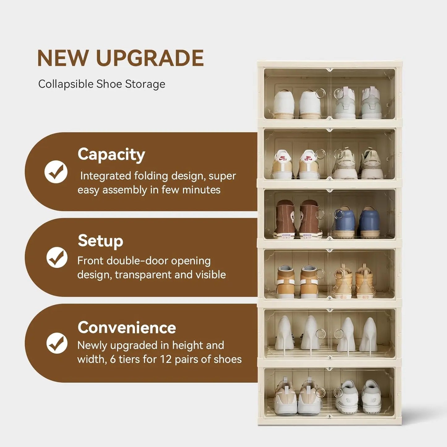 Foldable Shoe Rack Organizer