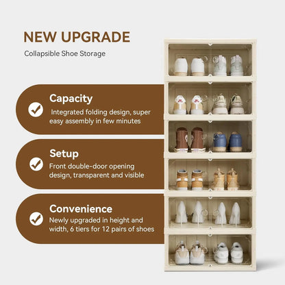 Foldable Shoe Rack Organizer