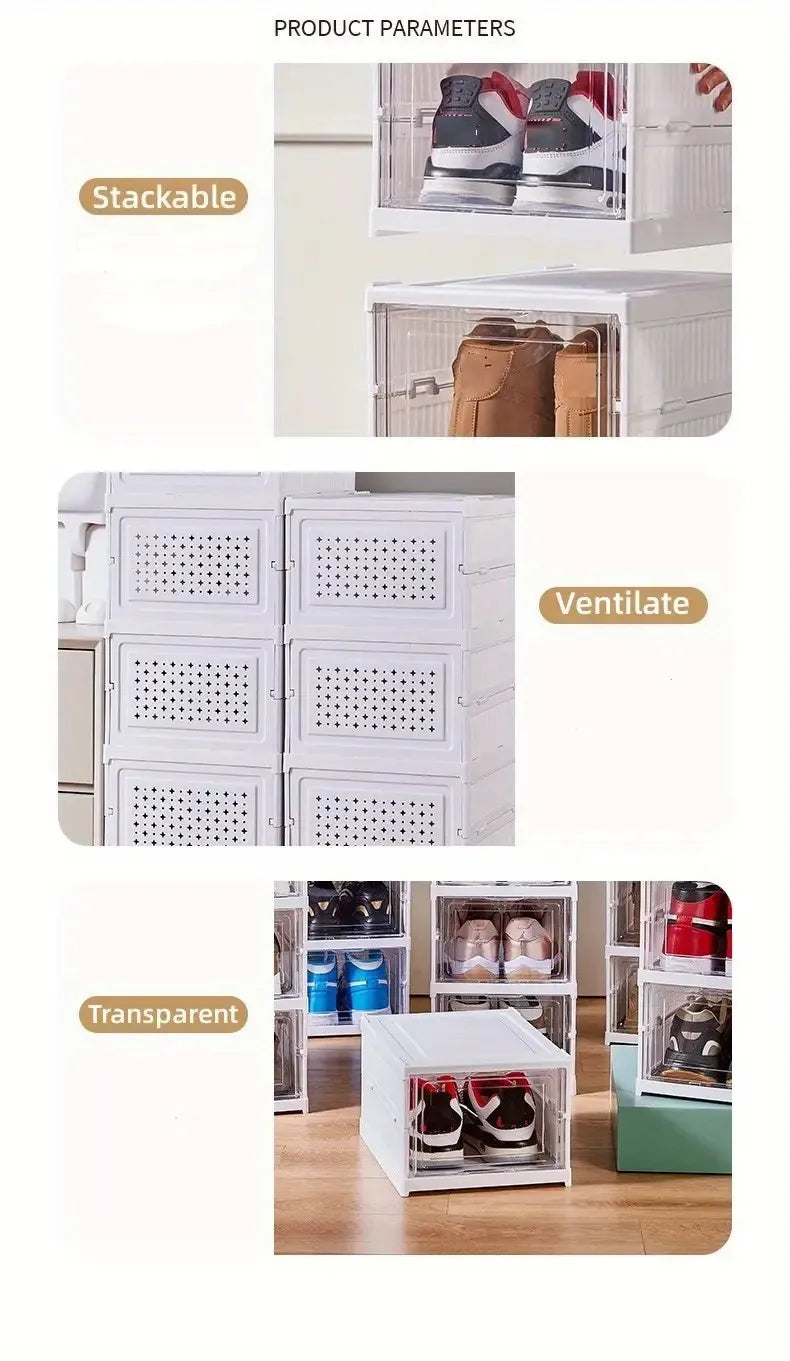 Foldable Transparent Shoerack