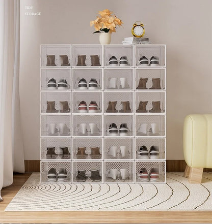 8 Layers Transparent Shoe Rack