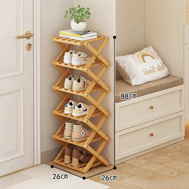 Bamboo Shoe Rack