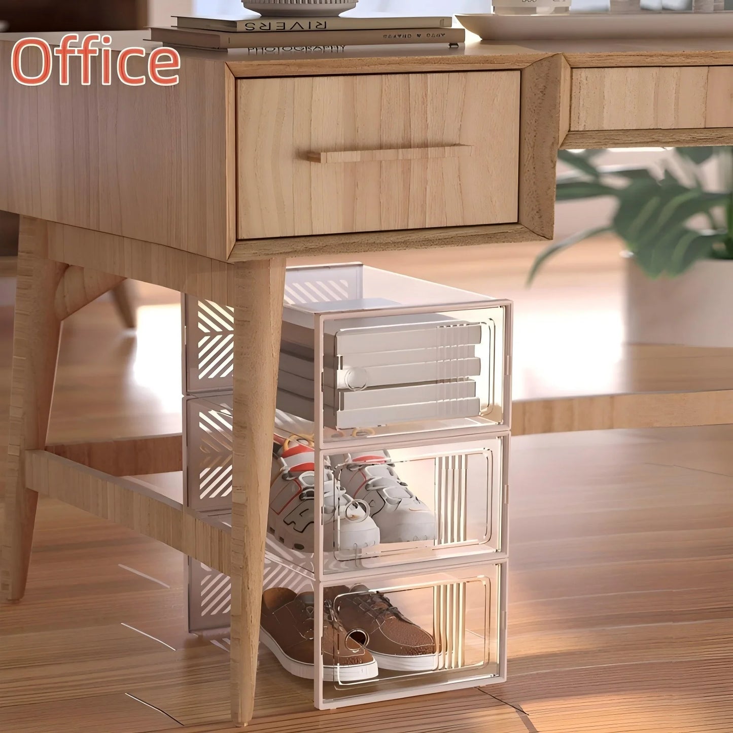 8 Layers Transparent Shoe Rack
