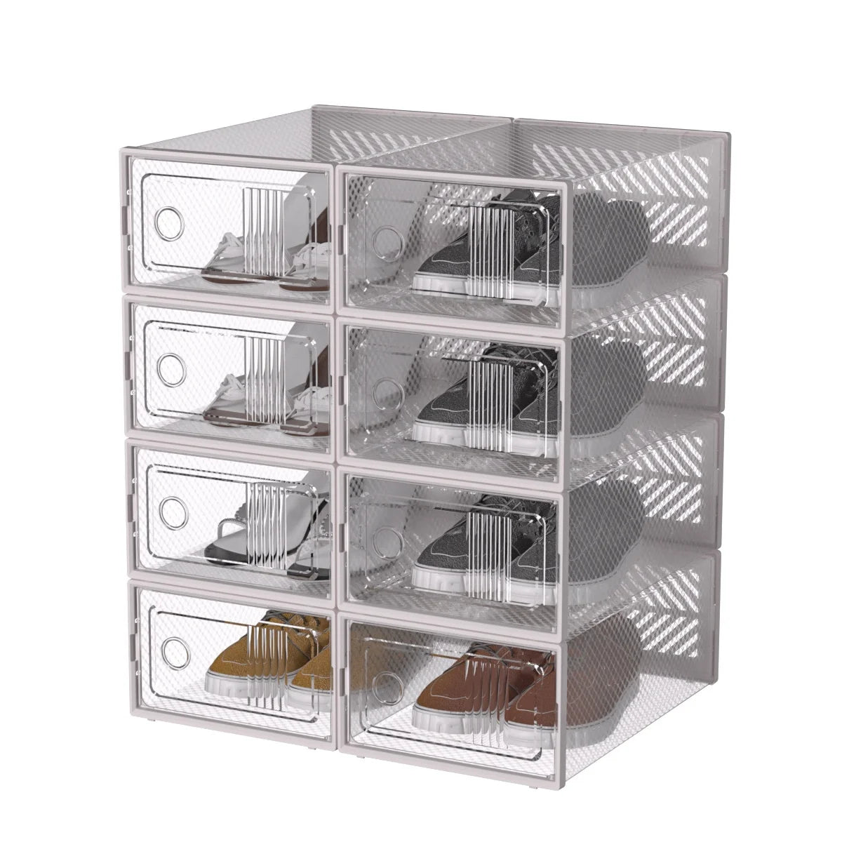 8 Layers Transparent Shoe Rack