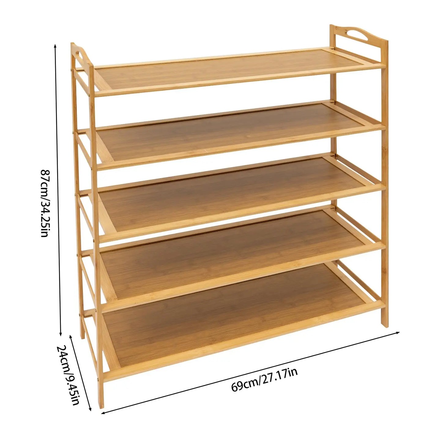 5-Tiers Bamboo Shoe Rack