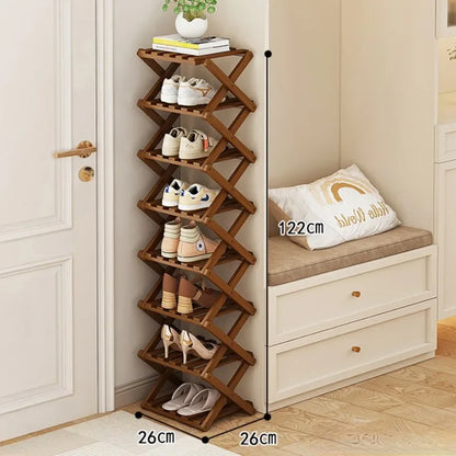 Bamboo Shoe Rack