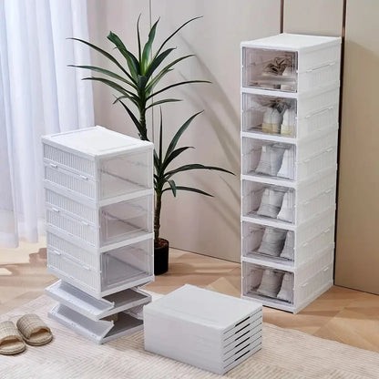 Foldable Transparent Shoerack