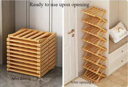 Bamboo Shoe Rack