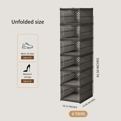 Foldable Transparent Shoerack