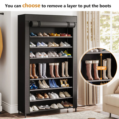 10 Tiers Shoes Rack with Cover