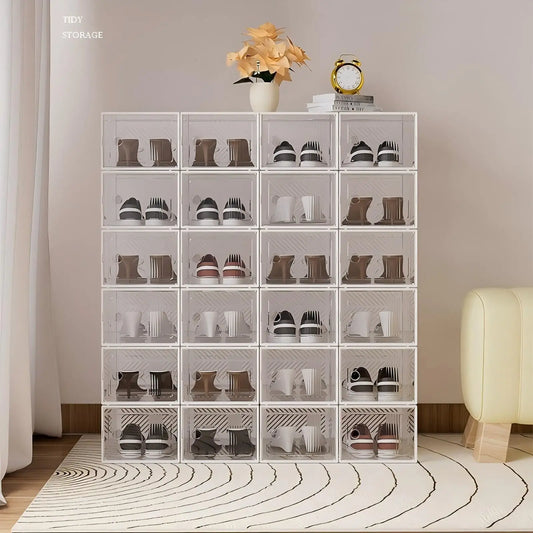 8 Layers Transparent Shoe Rack