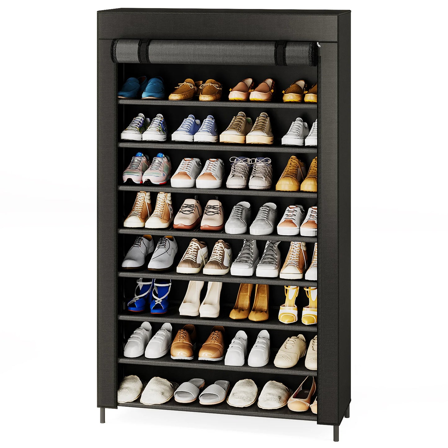 10 Tiers Shoes Rack with Cover