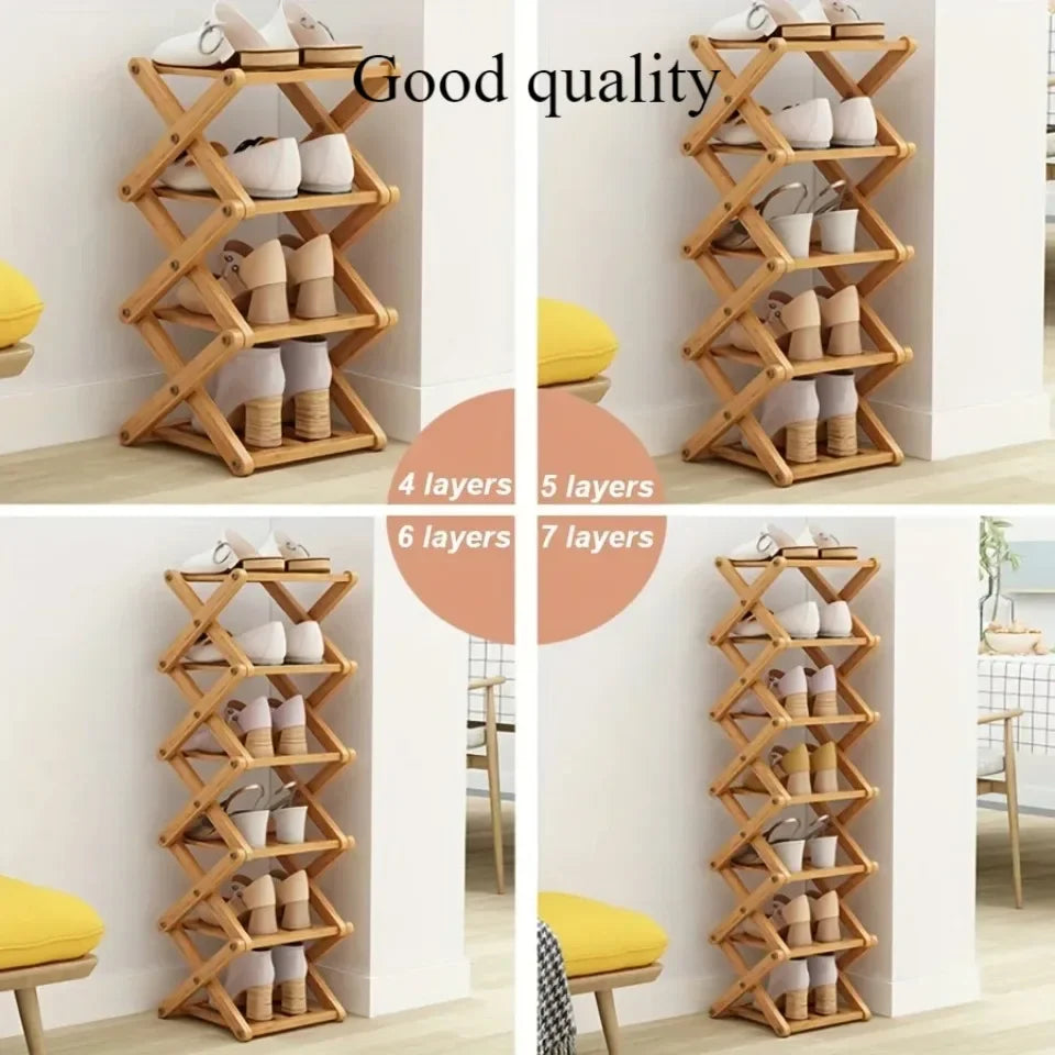 Bamboo Shoe Rack