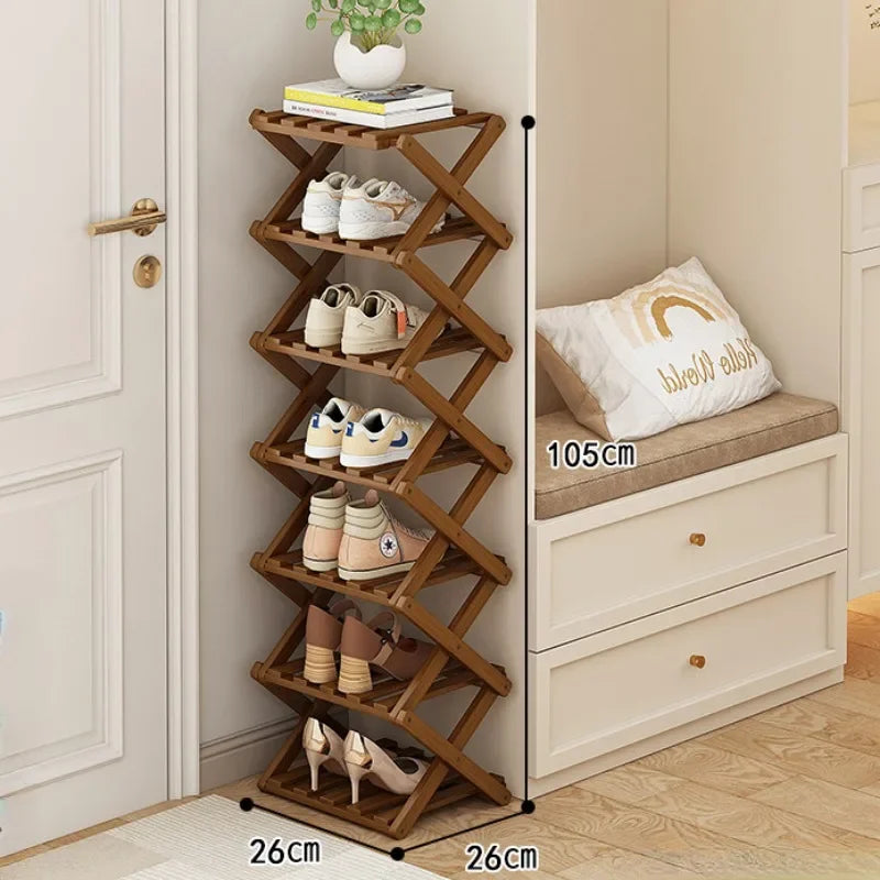 Bamboo Shoe Rack