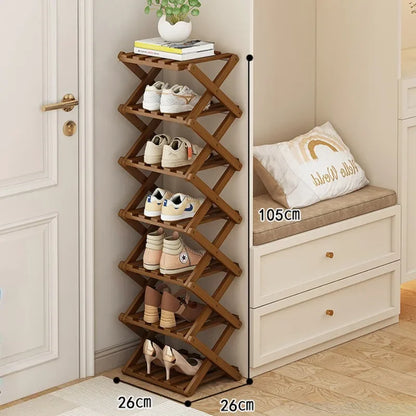 Bamboo Shoe Rack