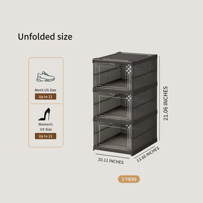 Foldable Transparent Shoerack