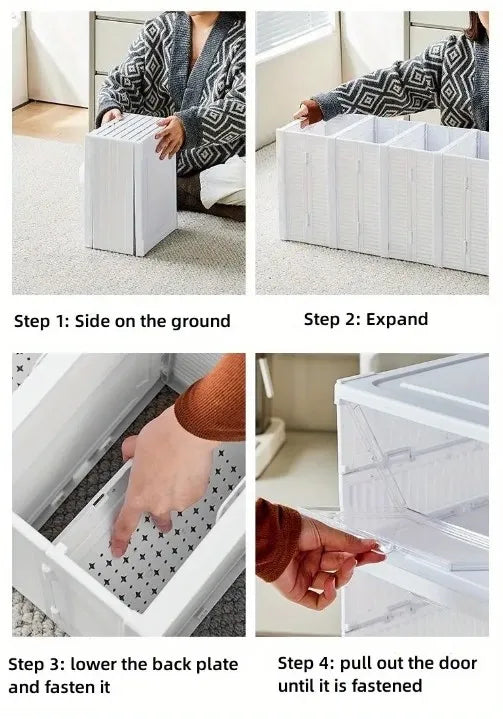 Foldable Transparent Shoerack
