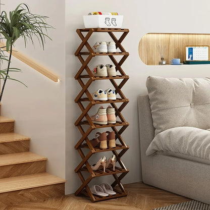 Bamboo Shoe Rack