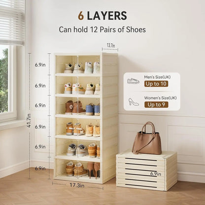 Foldable Shoe Rack Organizer