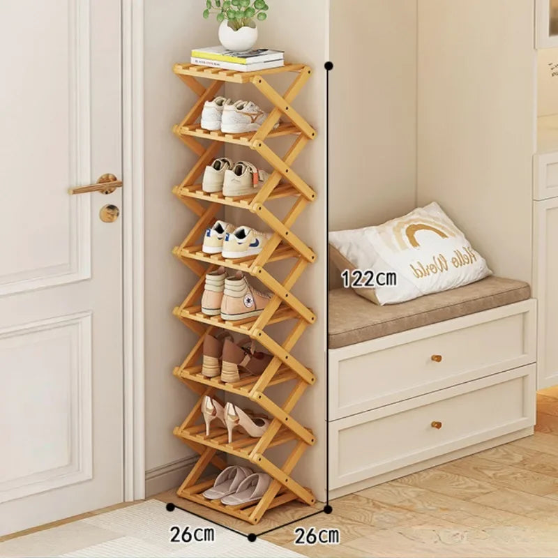 Bamboo Shoe Rack
