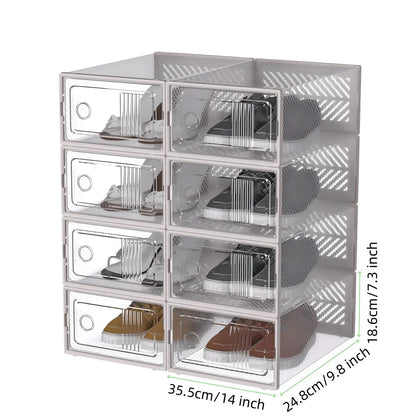8 Layers Transparent Shoe Rack