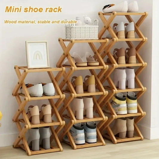Bamboo Shoe Rack
