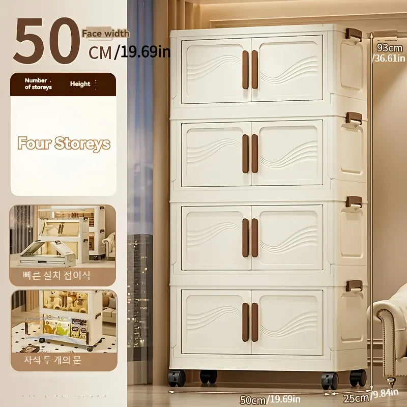 Foldable Storage Box with A Door