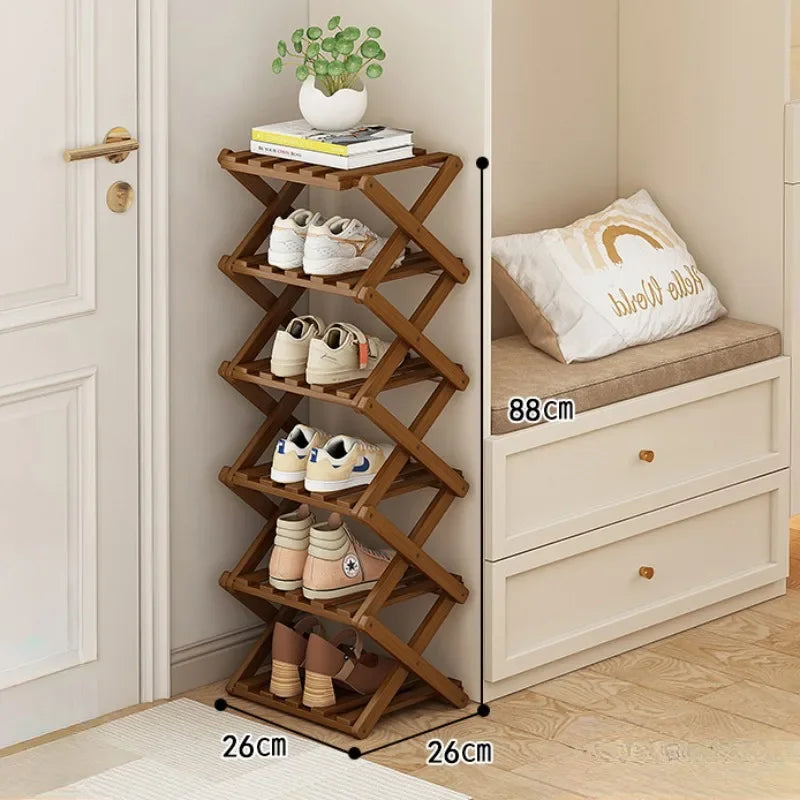 Bamboo Shoe Rack