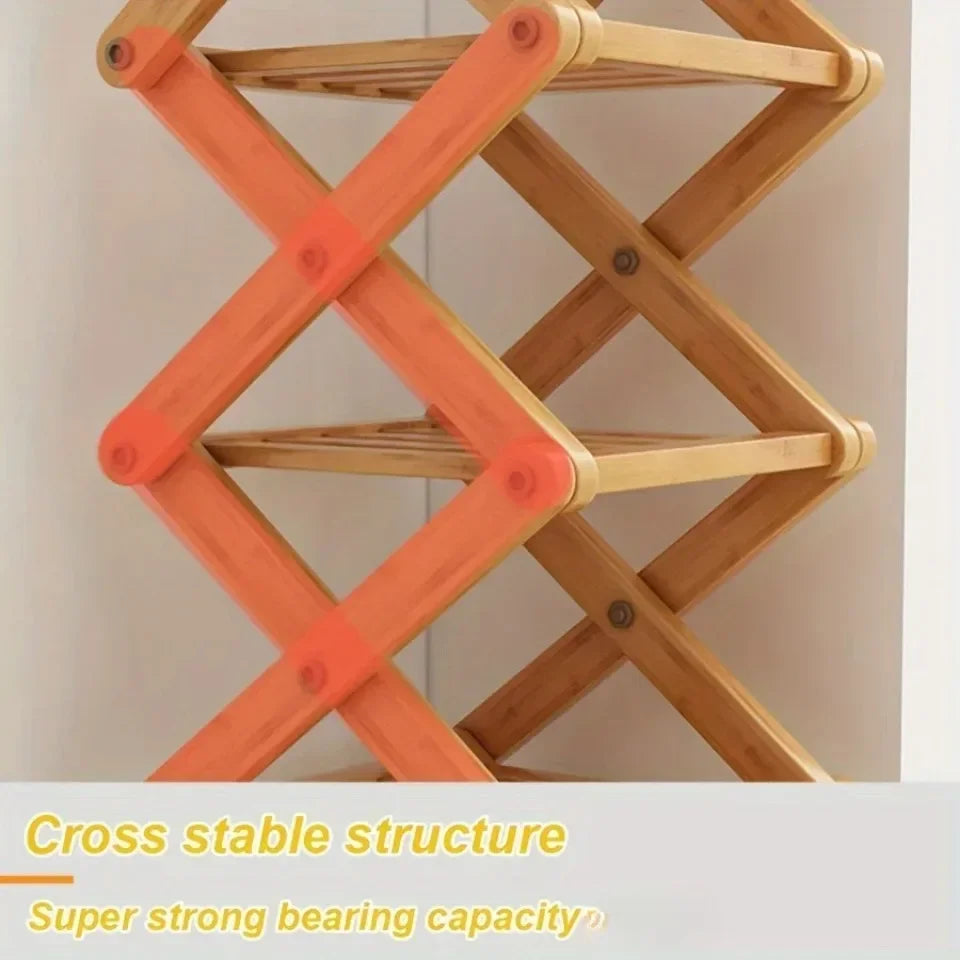 Bamboo Shoe Rack