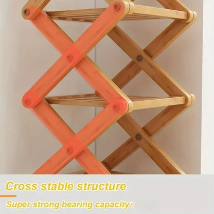 Bamboo Shoe Rack